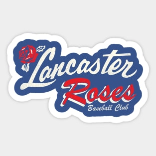 Defunct Lancaster Roses Baseball Team Sticker